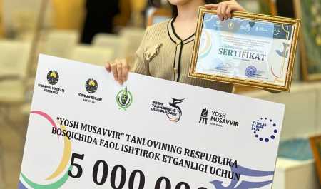 Talabamiz 5 mln pul mukofotini yosh musavvirlarga sarflaydi