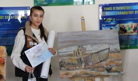 «Yoshlar Orolni asraydi» rasmlar tanlovi g‘oliblari taqdirlandi